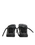 Dolce & Gabbana Black Cotton Denim Logo Low Top Sneakers Shoes